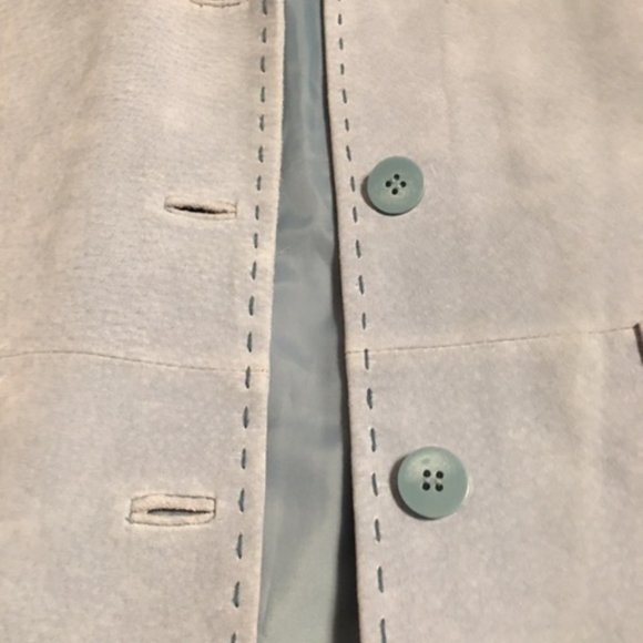 Ladies Blue Suede Leather Jacket   Size XL - Picture 4 of 16